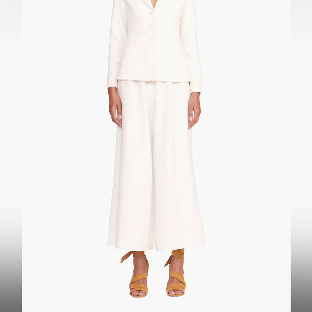 Staud Caleb Cropped Pant Ivory - Size 4